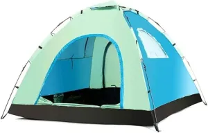Automatic Pop Up Beach Tent - Waterproof and UV Resistant, Ideal for 3-4 People Camping, Hiking, Fishing, and Family Outings