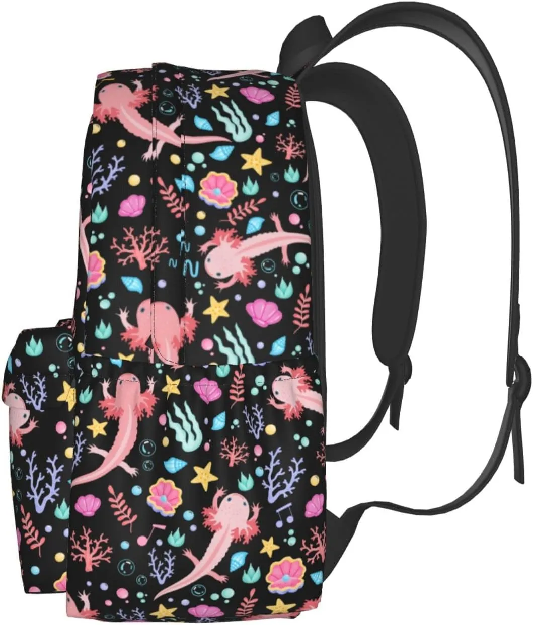 Axolotls Stylish Backpack With Adjustable Padded Shoulder Straps Daypacks For College Travel One Size