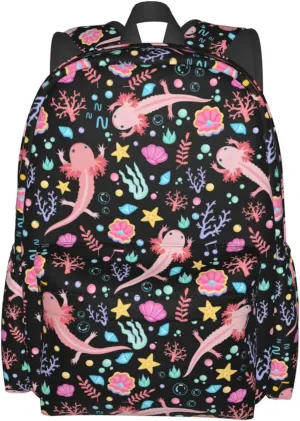 Axolotls Stylish Backpack With Adjustable Padded Shoulder Straps Daypacks For College Travel One Size