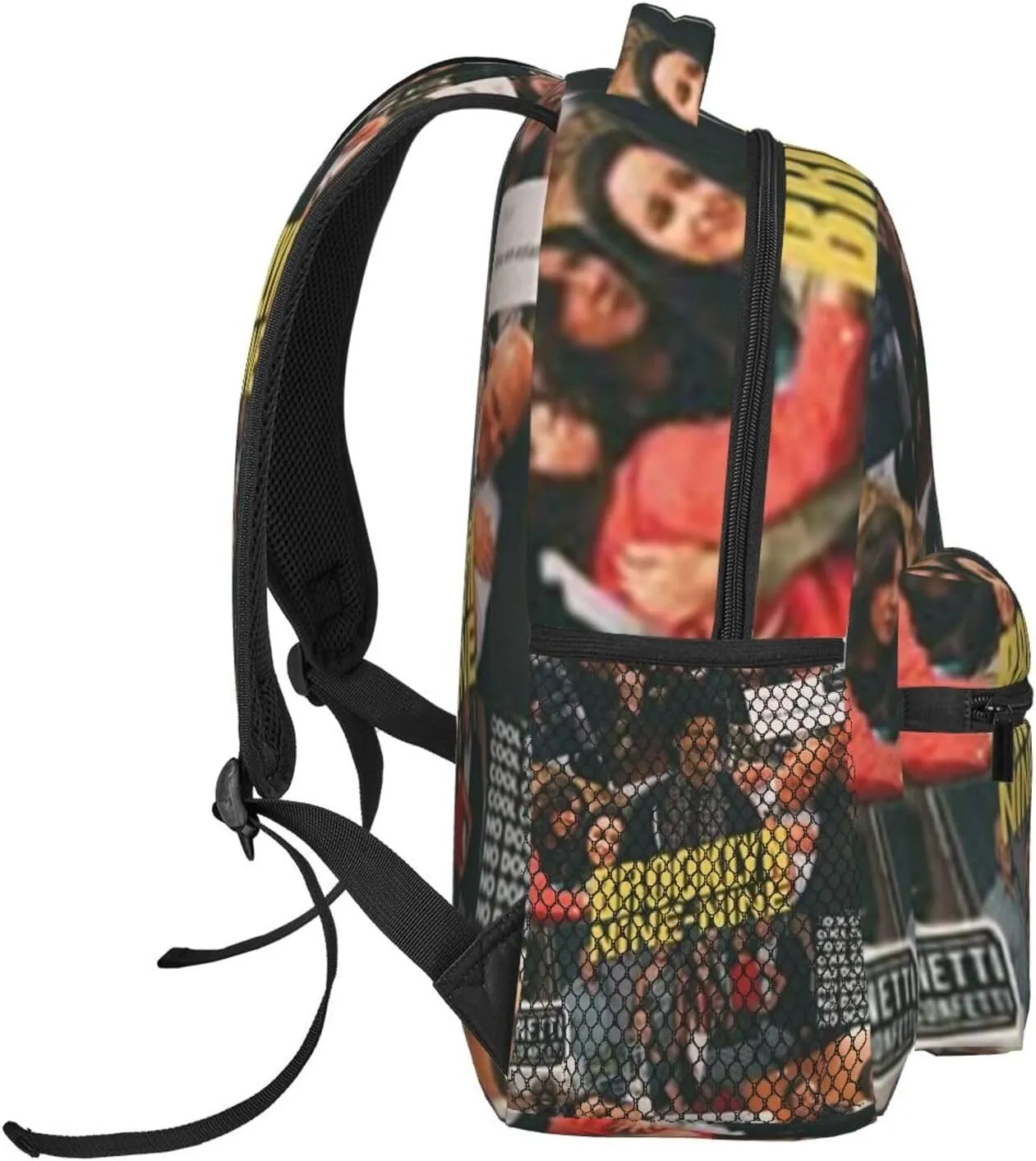 B-rooklyn Nine-Nine Casual Student Backpack With Adjustable Shoulder Straps And Cushioned Back For Comfort Black