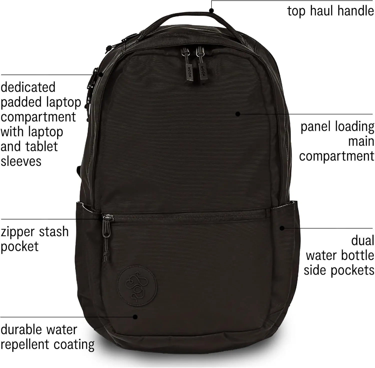 Baboon to the Moon City Backpack – Water Resistant Travel Backpack with Laptop Compartment, Lightweight Daypack for Men and Women, Work Back pack, Gym Bag, Bookbag