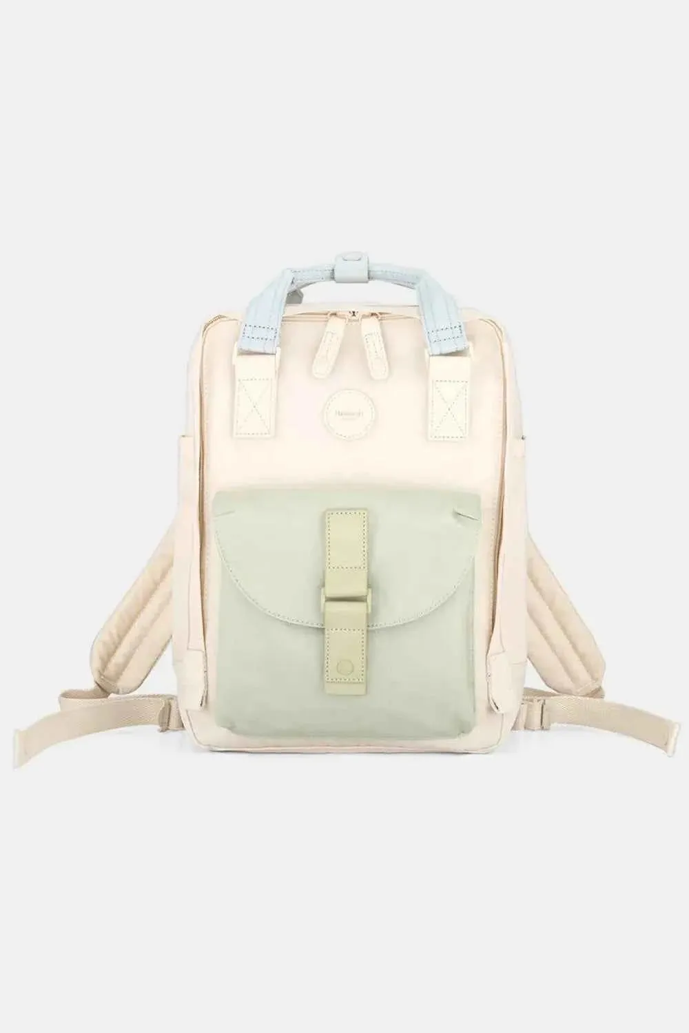 Backpack Canvas Connected Label Himawari Waterproof Creative Contrast Round with Bag