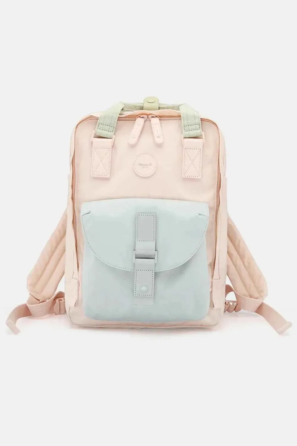 Backpack Canvas Connected Label Himawari Waterproof Creative Contrast Round with Bag