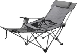 Backpacking Chair Breathable Mesh Fabric Folding Chair, Galvanized Steel Pipe Frame Beach Chair, Detachable Camping Chair for Outside/Picnic Foldable Chair