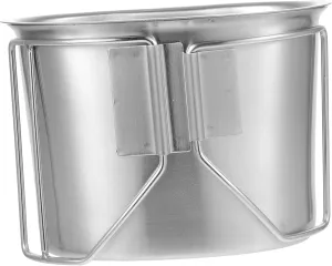 Backpacking Pot Outdoor Cookware Set Portable Water Cup Stainless Steel Lunch Box Camping