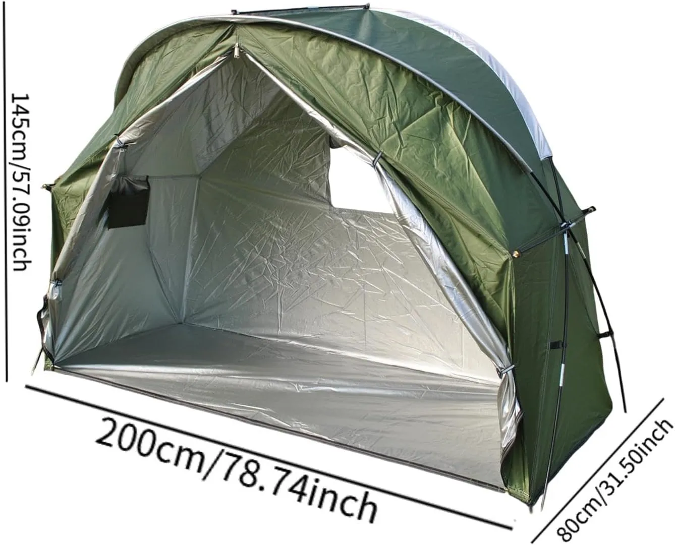 Backpacking Tent Oxford Cloth Lightweight Compact Windproof Outdoor Equipment 1 Person Tent for Hiking Hunting Mountaineering