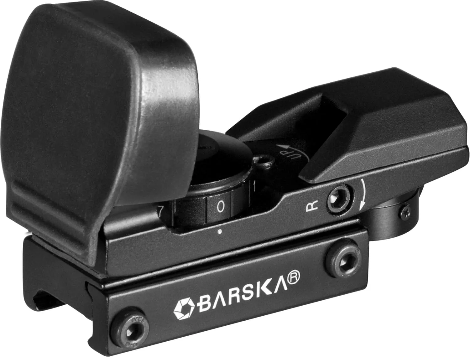 BARSKA 1x Reflex Red Dot Sights – Multi-Reticle and Single-Dot Options with Illuminated Reticles, Quick-Release Mounts, and Unlimited Eye Relief
