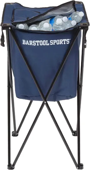 Barstool Sports 72 Can Cooler Table, Collapsible Folding Camping Table, Standing Ice Cooler, Portable Tailgate Table with Storage Bag for Outdoor Use, Picnic, Beach, BBQ, Festival, Football Tailgate