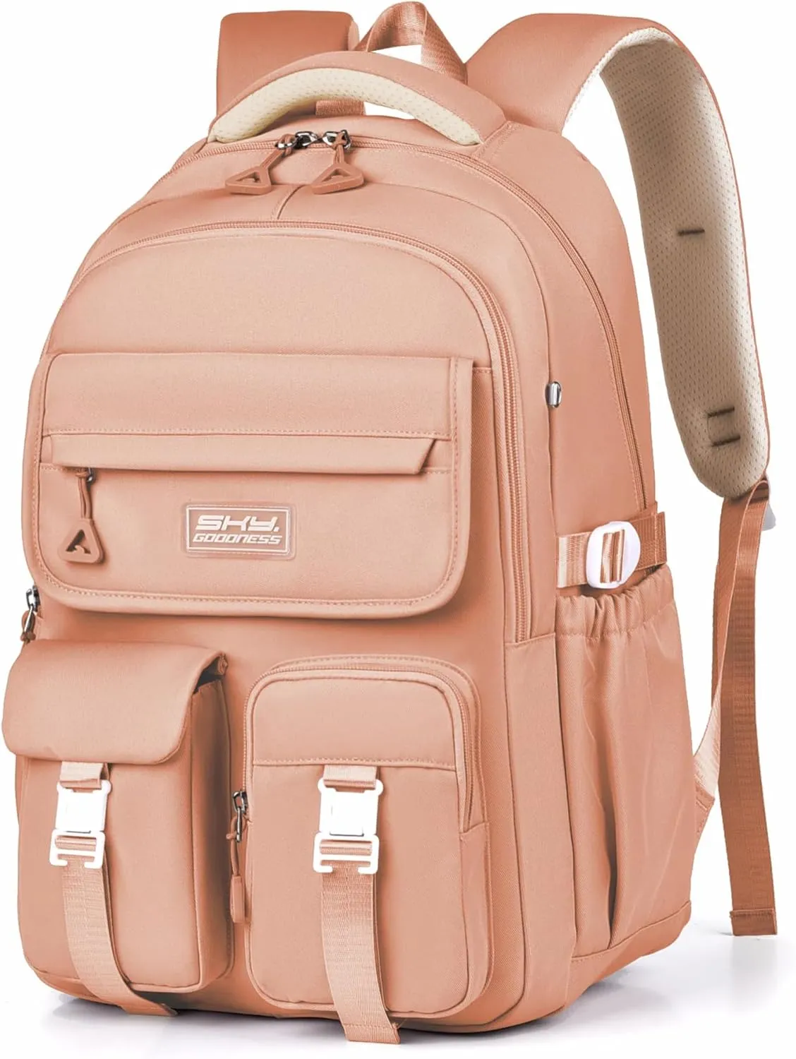 BASICPOWER School Backpack for Girls: Preppy Large Bookbag Fit 15.6 inch Laptop - Casual Waterproof Daypack for Travel & Campus- Back to School Gifts for 7-16 Teens & Kids