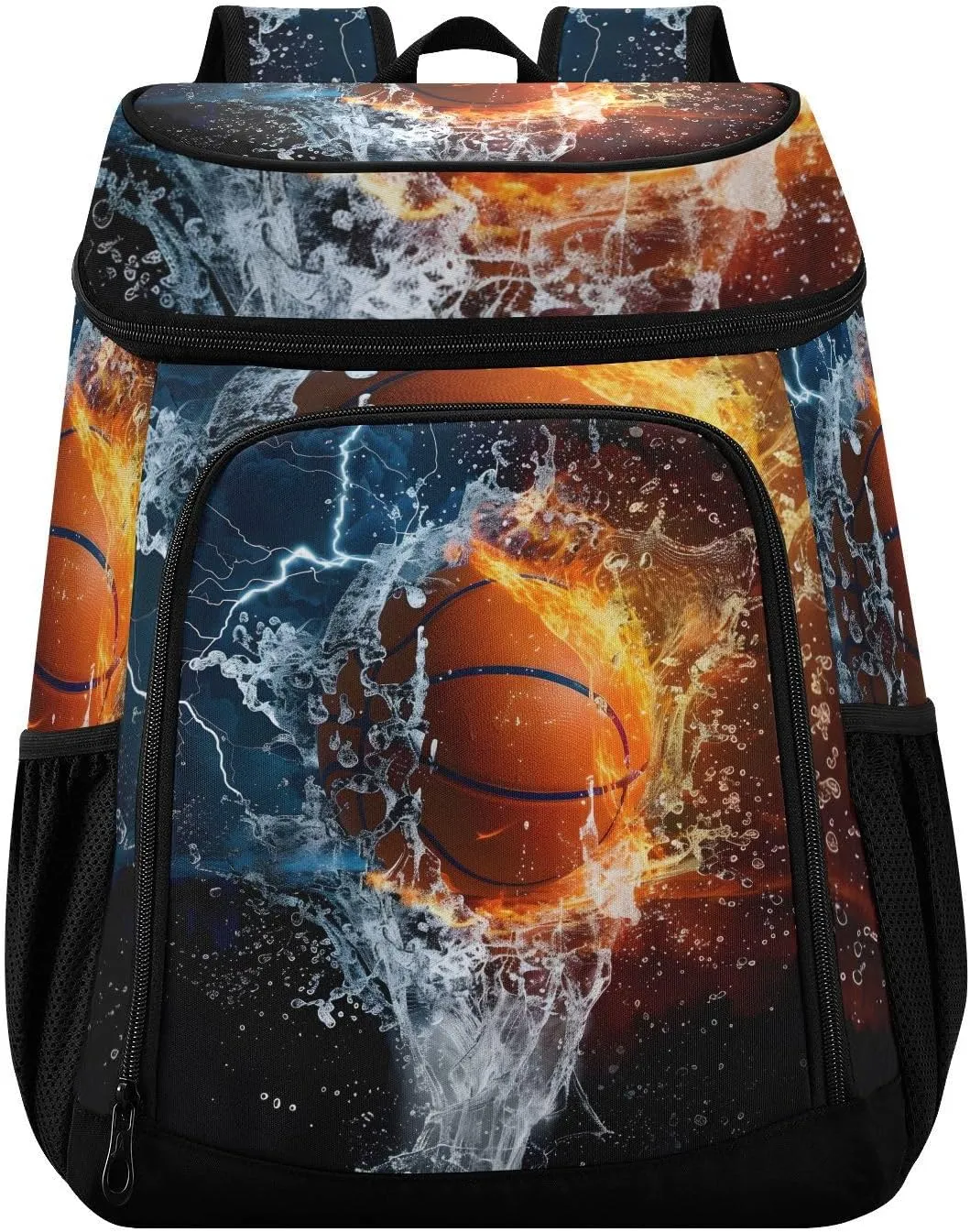 Basketball Cooler Backpack Cooler Insulated Leak Proof Lunch Backpack 36 Cans Waterproof Soft for Men Women Picnic Hiking Camping Beach