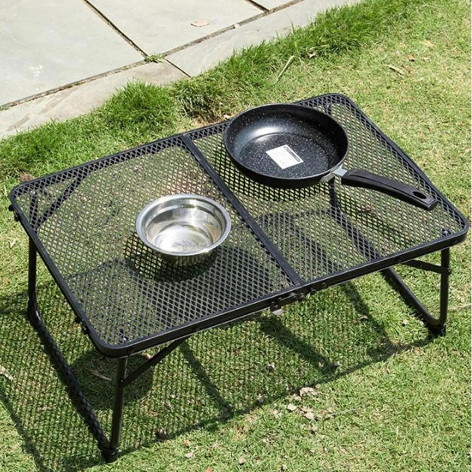 BBQ Grill,Outdoor Portable Folding Table Aluminum Frame Desk Camping Table for Traveling, Barbecue, Beachs