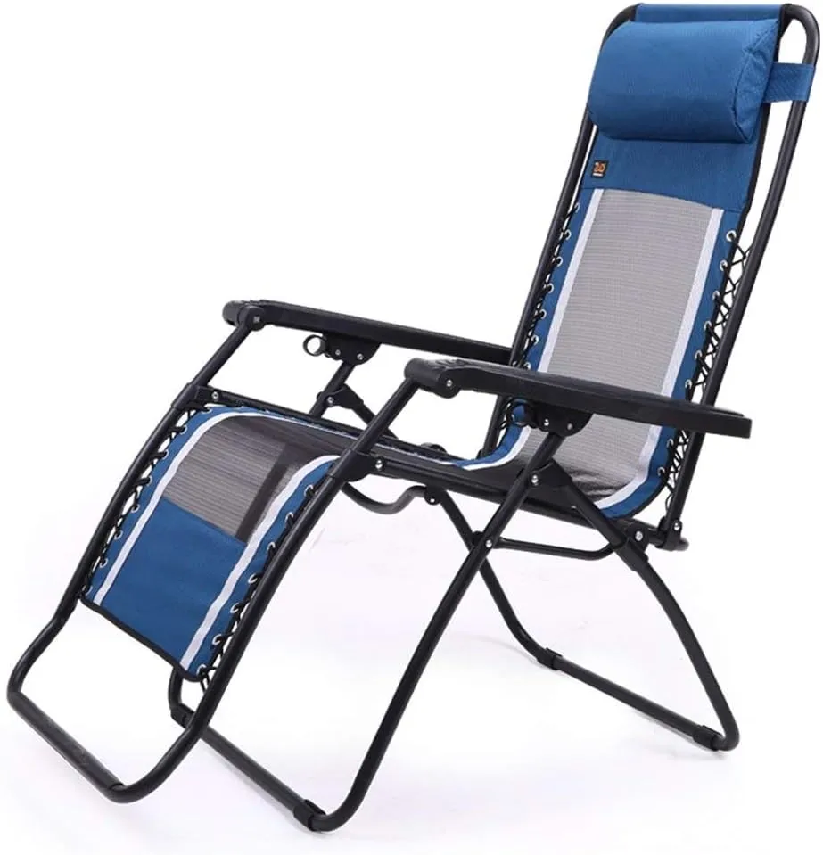 Beach Chairs Folding Reclining Camping Chairs with Foot Rest Travel Outdoor Fishing Portable Seat Metal Chaise Lounge Chair Hold 210kg