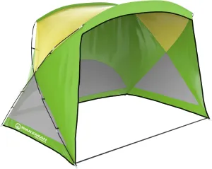 Beach Tent - Sun Shelter for Shade with UV Protection and Water-Resistant Coating for Sports Events and More with Carry Bag by Wakeman Outdoors (Blue)