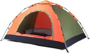 Beach Tent，UV Sun Shelter Lightweight Beach Sun Shade Canopy Cabana Beach Tents Fit 3 Person Lightweight and Easy to Carry Beach Gear (Color : Orange, Size : 200cm*150cm*110cm)