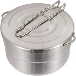 BESPORTBLE Stainless Steel Camping Bento Pot Portable Outdoor Cookware Non-Stick Design Lightweight and for Hiking Picnics and Mountaineering Cooking