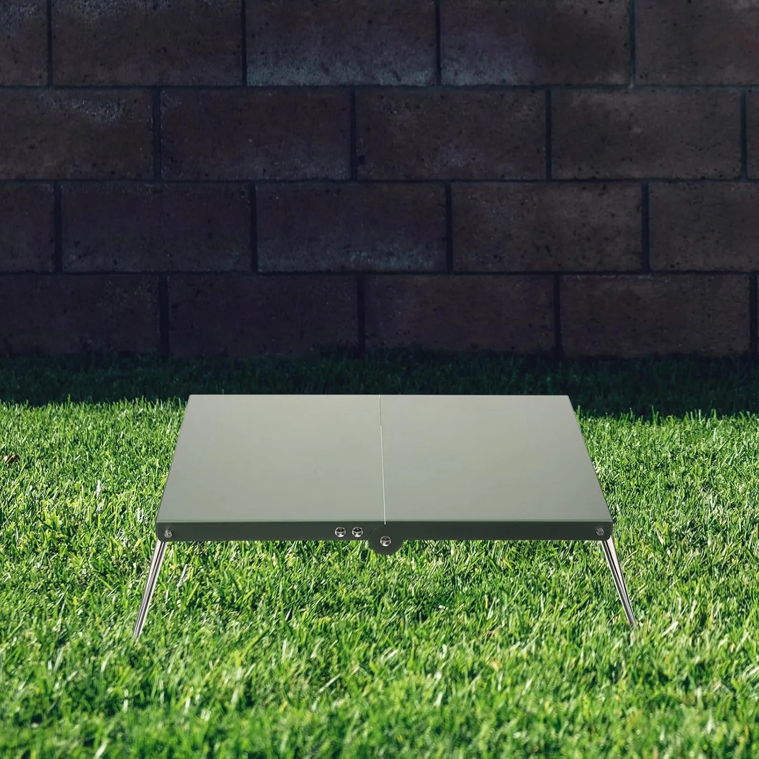 BESPORTBLE Stainless Steel Folding Camping Table Portable BBQ Picnic Hiking Table Easy Setup