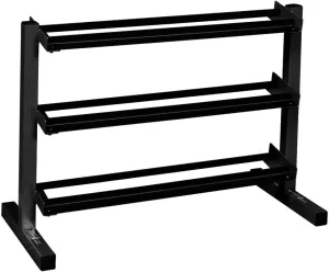 Best Fitness (BFDR10B) 3 Tier Dumbbell Rack Stand for Home Gym, Free Weight Sets Dumbbells Organizer, Black