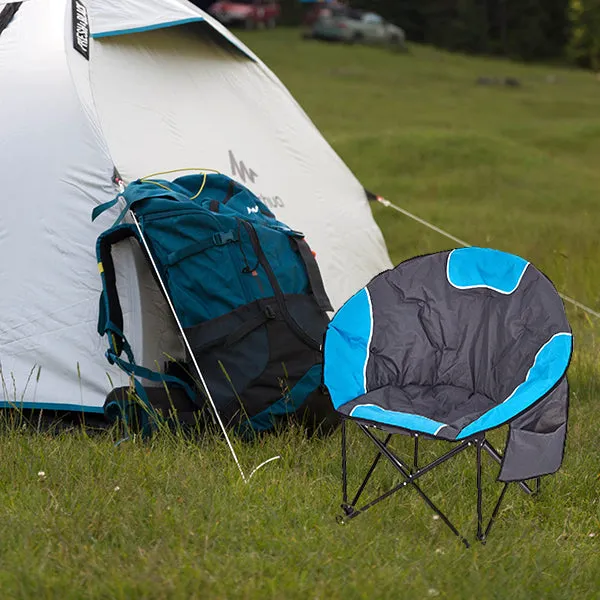 Bigtree Portable Outdoor Padded Collapsable Moon Chair - Teal
