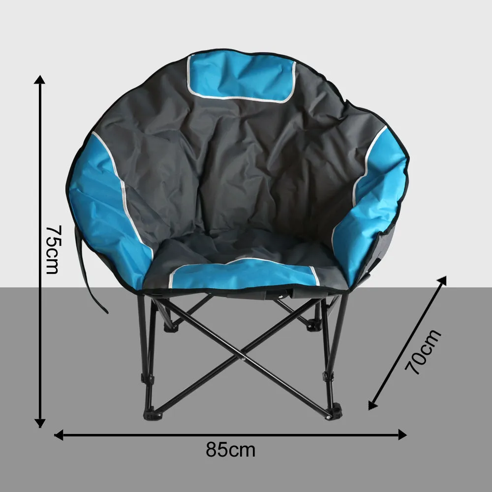 Bigtree Portable Outdoor Padded Collapsable Moon Chair - Teal