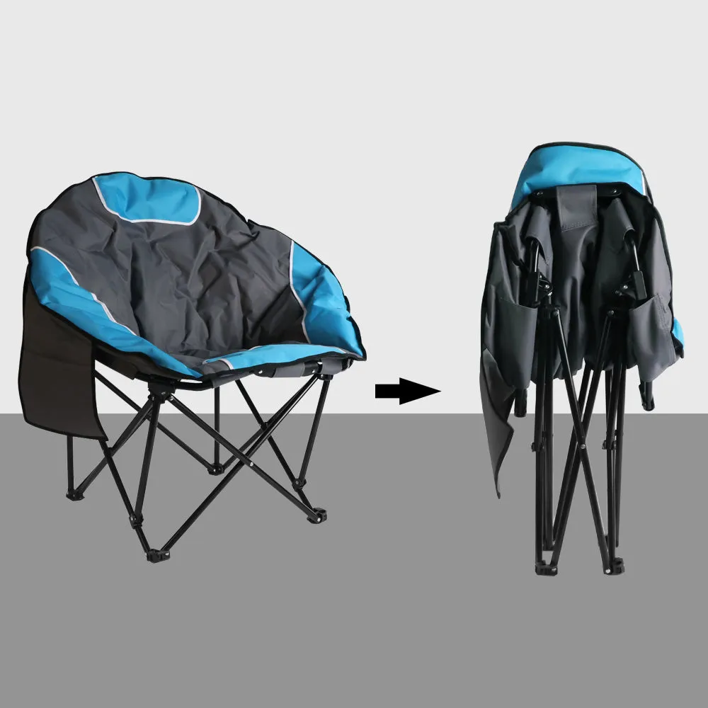 Bigtree Portable Outdoor Padded Collapsable Moon Chair - Teal