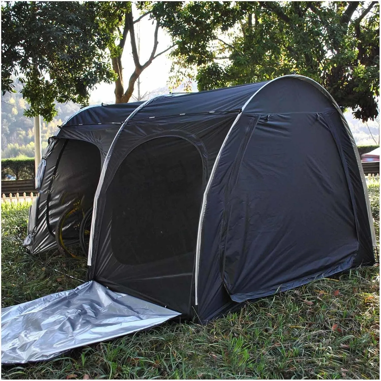 Bike Tent with Ventilation Mesh Bicycle Covers Outdoor Storage Waterproof Protect Against Wind, Rain, Snow, Dust Outdoor Bike Shed Storage Sheds