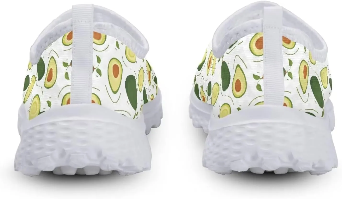 Binienty Unisex Printed Trainers Gym Running Shoes Lightweight Slip-On Walking Sneakers for Women Men