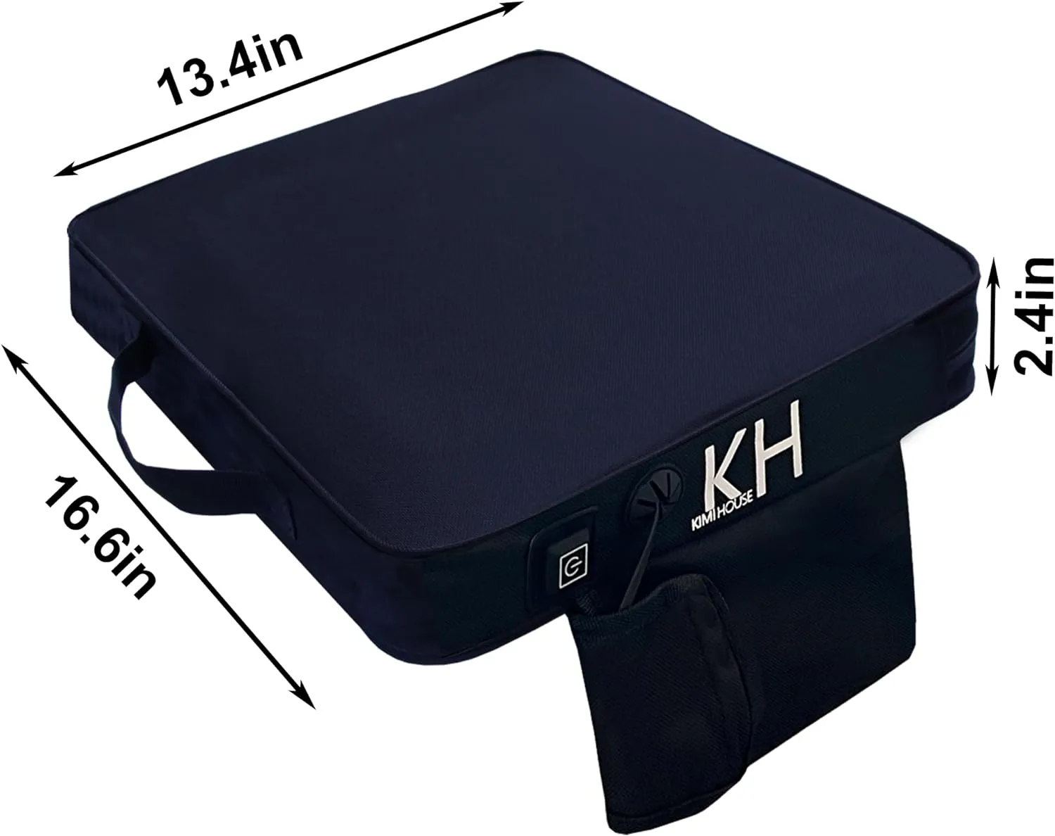 Black Chair Cushion, Stadium Seating for Bleachers, Best for Camping, Bleachers, Sports Events