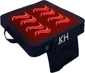 Black Chair Cushion, Stadium Seating for Bleachers, Best for Camping, Bleachers, Sports Events