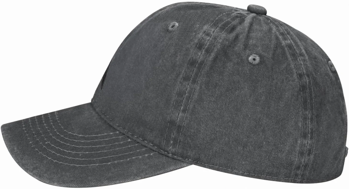 Black Raven Trucker Hat for Men Women Denim Baseball Cap Dad Hat Golf Hats