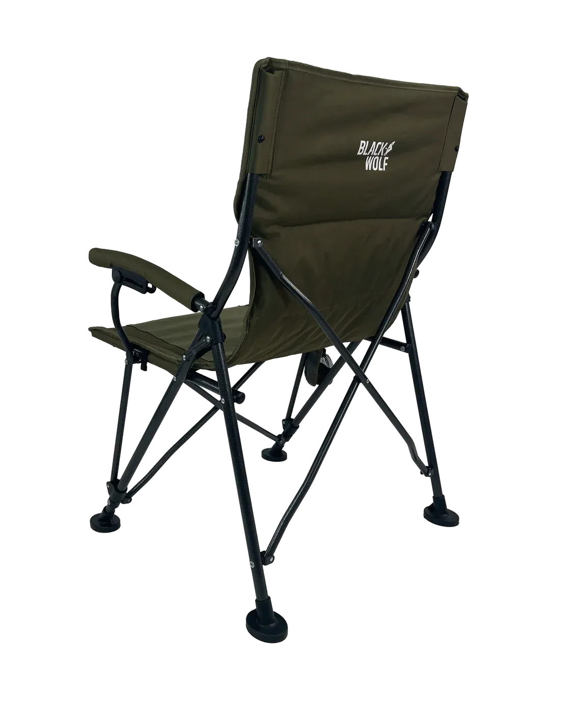 BlackWolf 4 Fold High Back Camping Chair - Moss