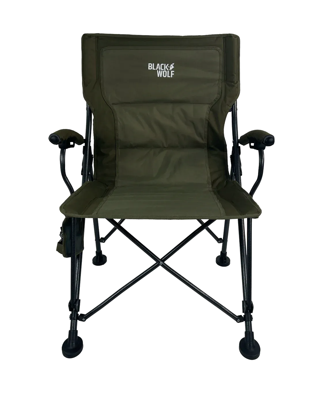 BlackWolf 4 Fold High Back Camping Chair - Moss