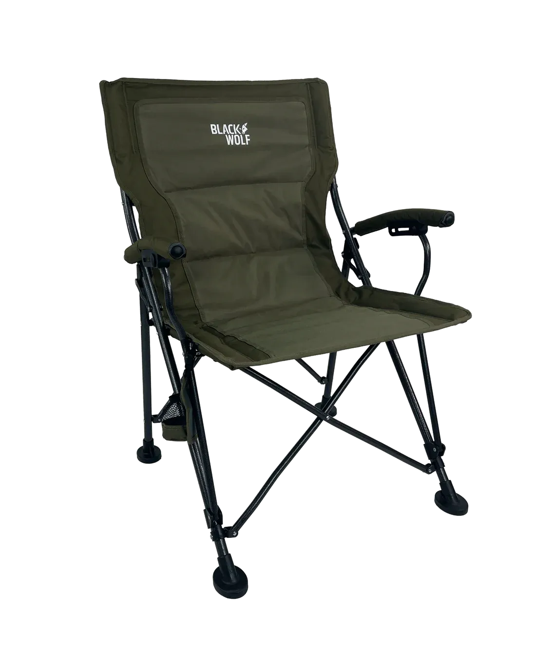 BlackWolf 4 Fold High Back Camping Chair - Moss