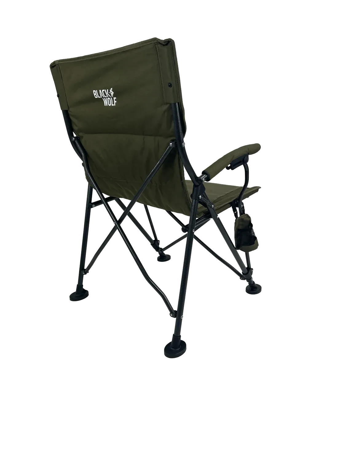 BlackWolf 4 Fold High Back Camping Chair - Moss