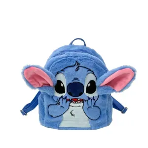 Blue Fluffy Backpack