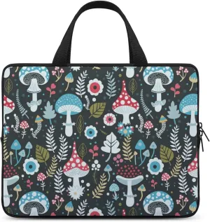 Blue Yellow Floral Rose Pattern Messenger Bag Case Sleeve for Laptop Briefcase