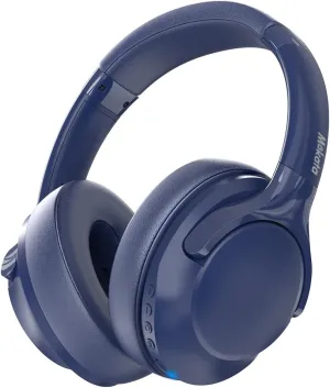 Bluetooth 5.3 Headphones Over Ear 68H Playtime 6 EQ Wireless Headset with Microphone HiFi Stereo Foldable Lightweight Deep Bass for Travel Home Office Cellphone Blue