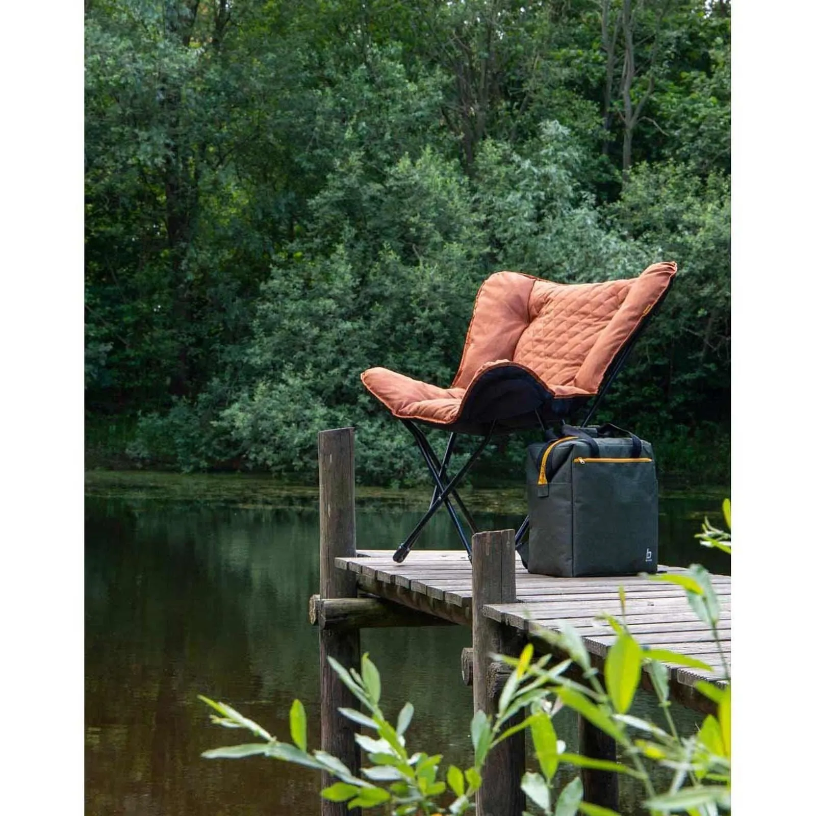 Bo-Camp Industrial Collection Butterfly Chair Himrod Clay