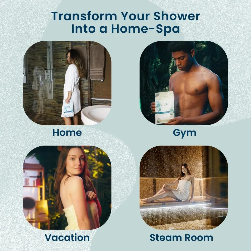 Body Restore Shower Steamers Aromatherapy 15 Pack - Fathers Day Unique Gifts for Dad, Grandpa, Birthday Gift for Mom, Daughter, Son, Best Friend, Travel Essentials, Self Care - Eucalyptus