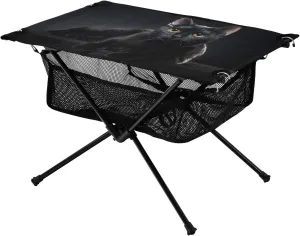 Bolaz Outdoor Folding Portable Picnic Camping Table-Cute cat pattern10,Storage Mesh for Camping Gear Accessories, Hiking, Mountaineering, Outdoor Travel