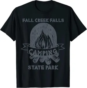 Bonfire Fall Creek Falls Nature Forest Tennessee Hiking T-Shirt