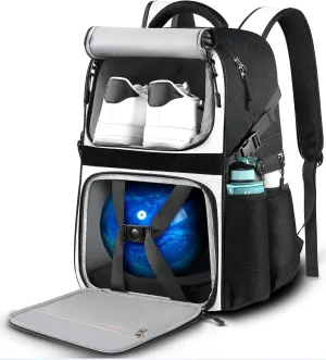 Bowling Ball Bag - Single Ball Backpack with Shoe Bag, Up to Size 16, Padded Holder