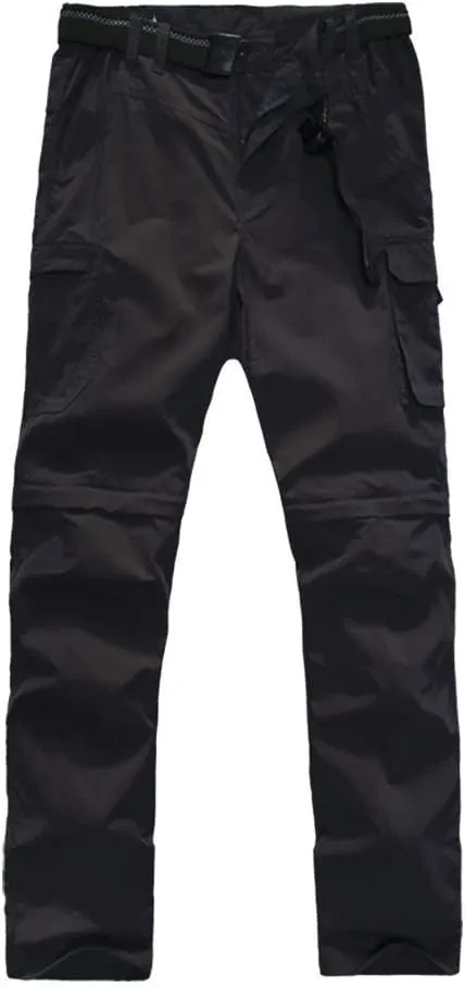 Boy’s Convertible Hiking Pants Lightweight Quick Dry Zip Off Pants for Kids Youth Outdoor UPF 50  Casual Cargo Trousers