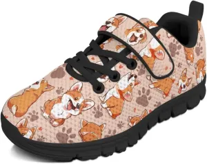 Boys Running Shoes Non-Slip Girls Slip On Shoes Lightweight Comfortable