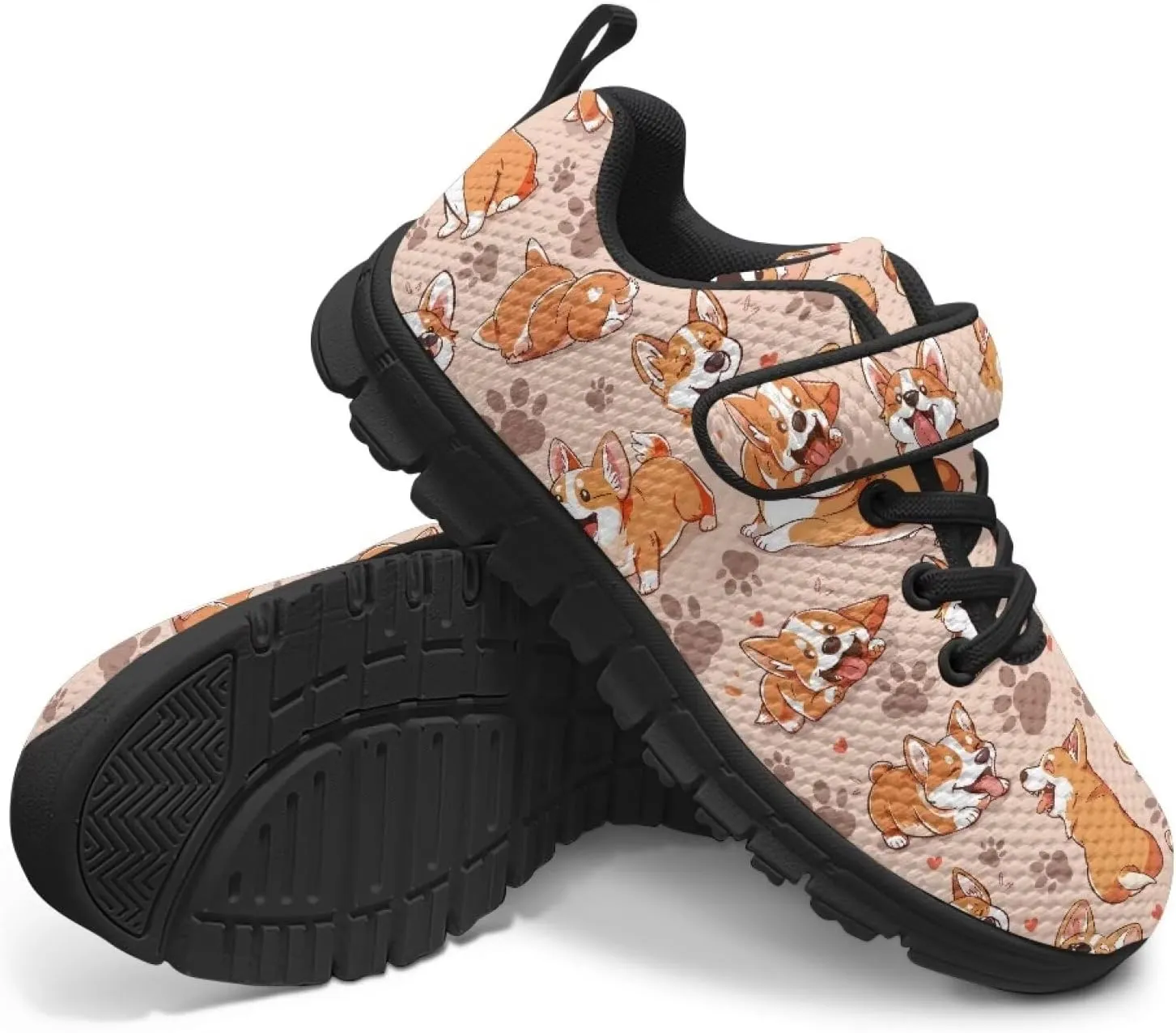 Boys Running Shoes Non-Slip Girls Slip On Shoes Lightweight Comfortable