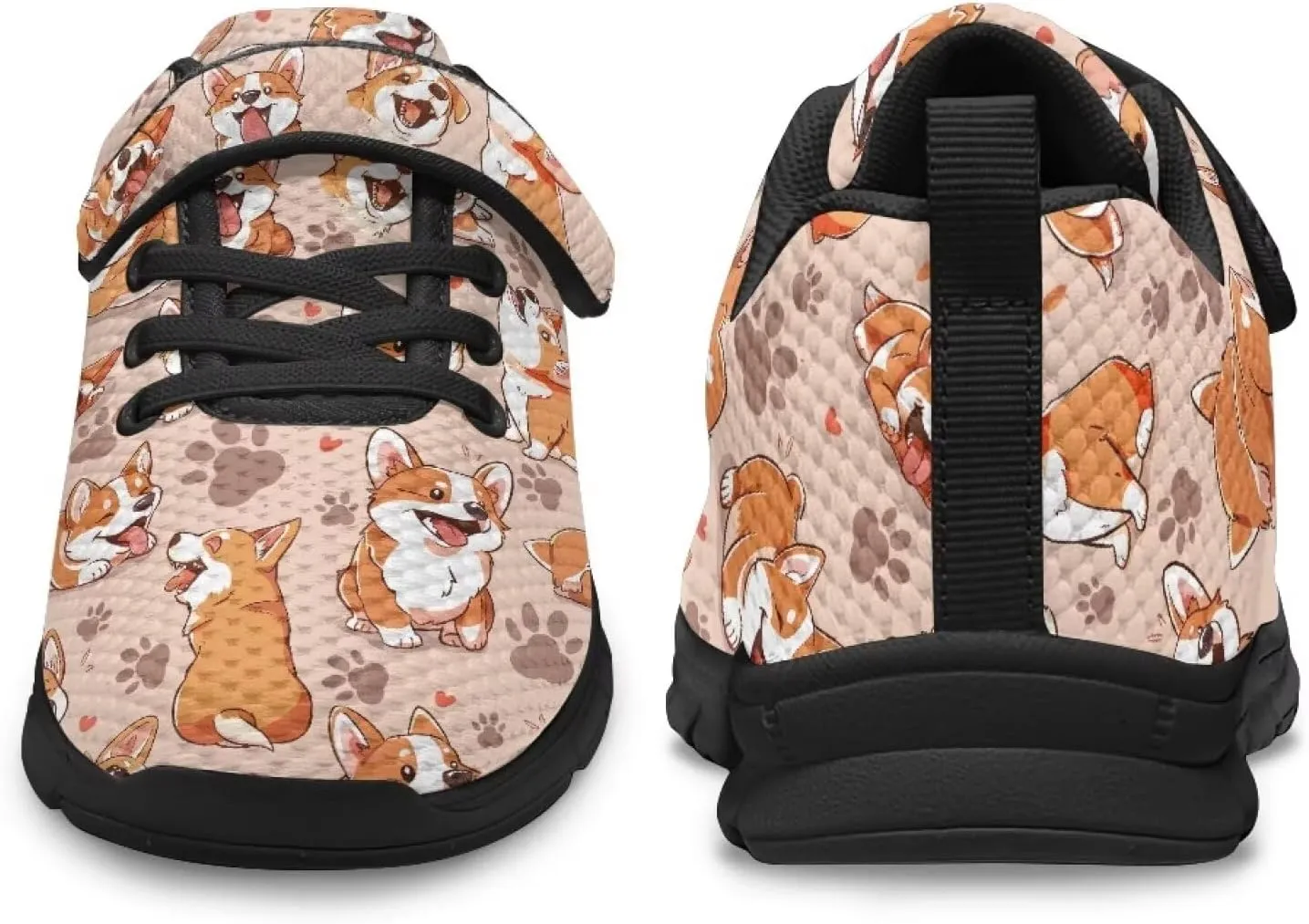 Boys Running Shoes Non-Slip Girls Slip On Shoes Lightweight Comfortable