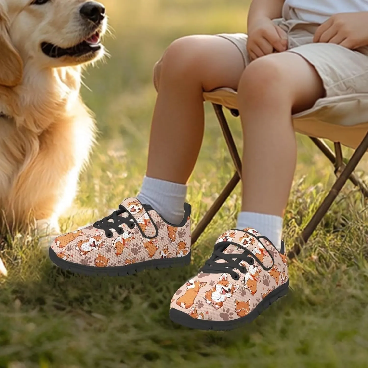 Boys Running Shoes Non-Slip Girls Slip On Shoes Lightweight Comfortable