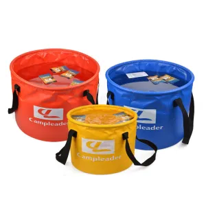 Brand Outdoor Camping Water Buckets 10L-30L Hiking Camping Folding Washing Foldable Water Buckets 6001