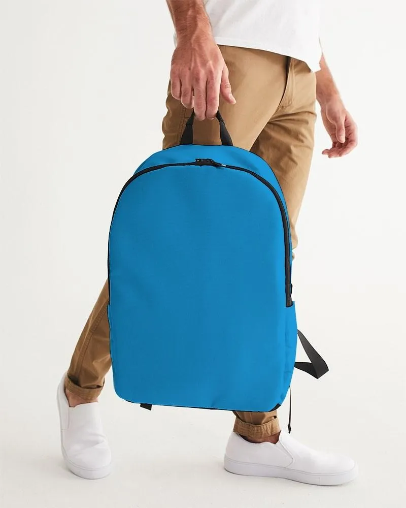 Bright Blue Cyan Waterproof Backpack | Bright Pure Blue Cyan | C100M25Y0K0