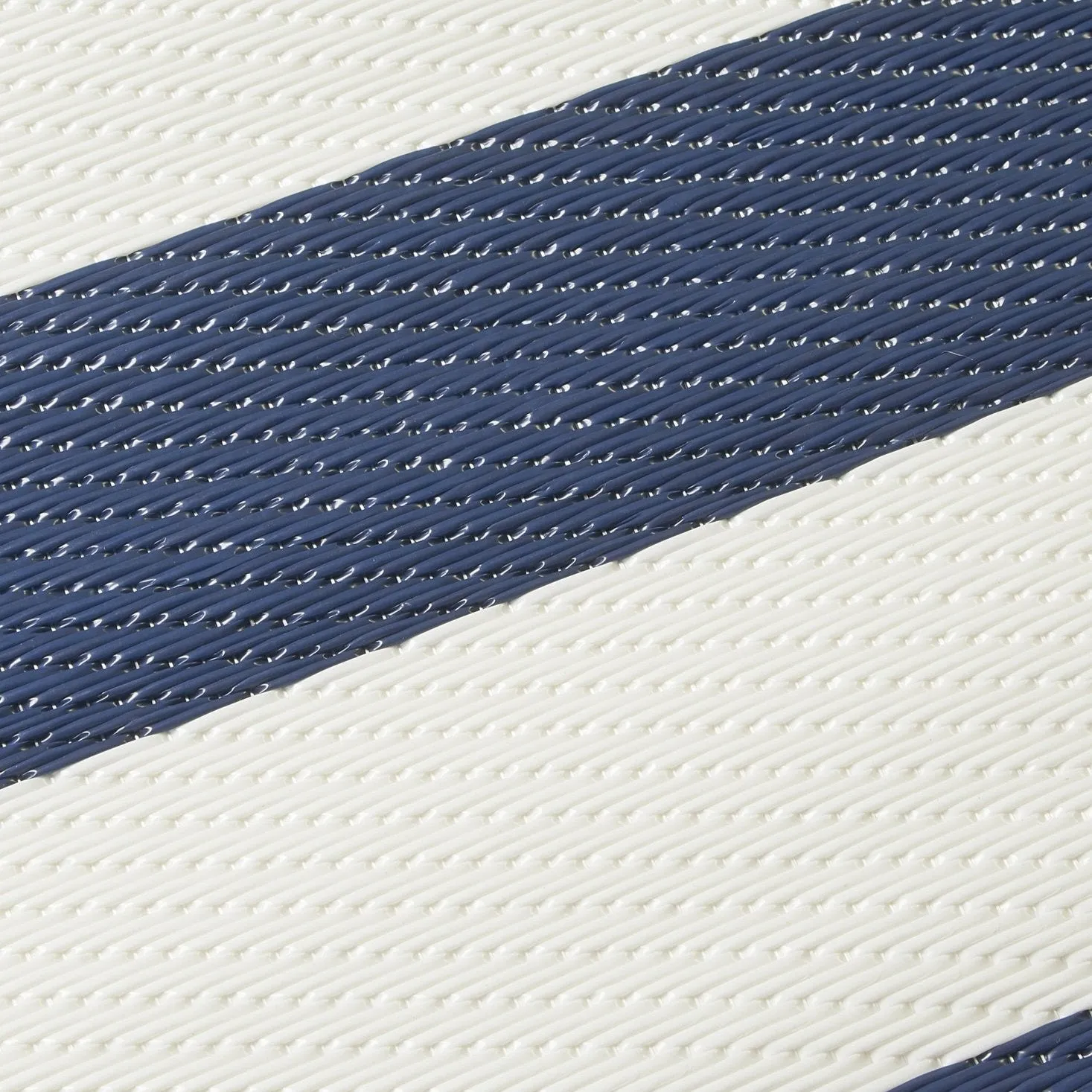 Brittany Stripe - Blue & White (9' x 12') Foldable Rug