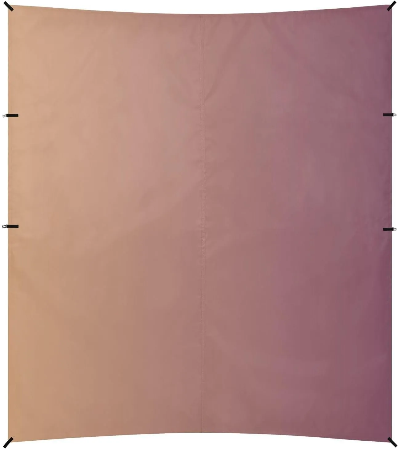 Brown Gradient Foldable Beach Cabana UPF50  Waterproof Large Sun Shelter Includes Sand Shovel, Sandbags, Stability Poles for Camping, Picnics, Backyard & Fishing